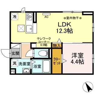 フォルトゥーナ ヒロ【1階】の間取り