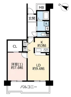 URプロムナード東伏見【2階】の間取り
