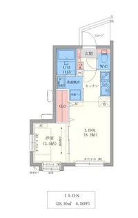 M THE ONE USUKI【1階】の間取り