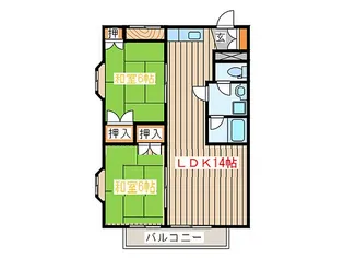 シャトーK・T【1階】の間取り