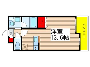 メゾン・クレ-ル【1階】の間取り