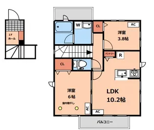 Berry Court(ベリーコート)【2階】の間取り
