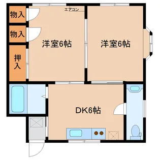 リバーサイドエバラ【1階】の間取り