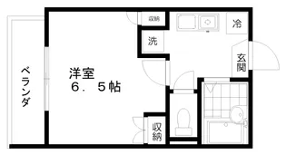 リシェ西大井【1階】の間取り