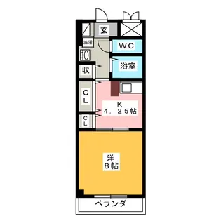 メゾンラフィネ【3階】の間取り