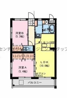 Diosa de sol【4階】の間取り