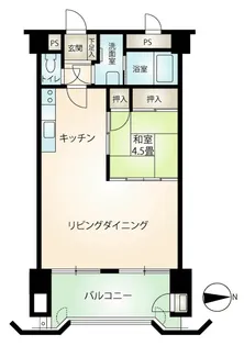 マンションベルエア【1階】の間取り