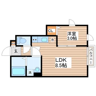 【新築】デュマンII【1階】の間取り