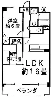 グランビュー葛野【3階】の間取り