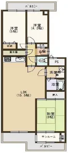 エバーグリーンポートタウン11号棟【12階】の間取り