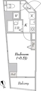 BLUROCK新宿河田町【4階】の間取り