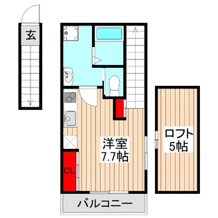 Garden Terrace CASA【2階】の間取り