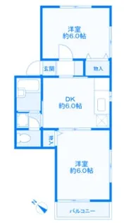 ビューシノハラ【1階】の間取り