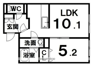 MonreveII【1階】の間取り