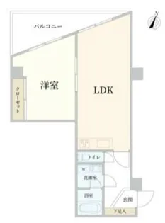 ゾンネンハイム元麻布【4階】の間取り