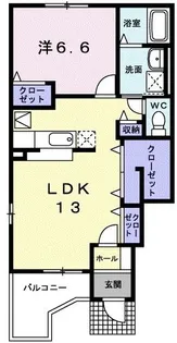 リーガハット23【1階】の間取り