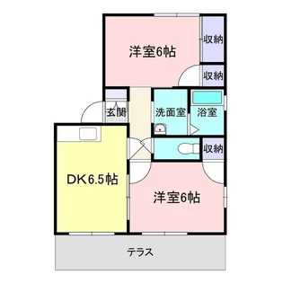 山王ハイツ【1階】の間取り