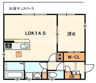 プレミアム長尾西町【1階】の間取り