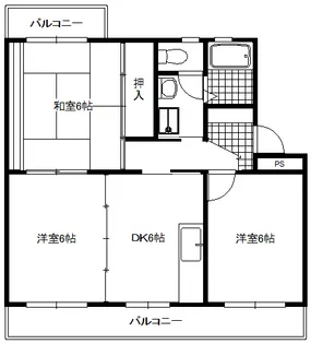 フローラ菊池【1階】の間取り