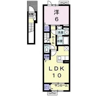 ラシュレ【2階】の間取り