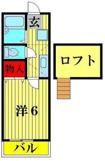 フローラI【2階】の間取り