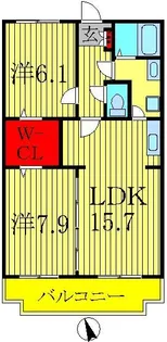 栗林クレス【3階】の間取り