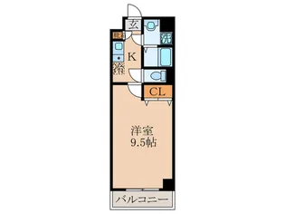 シャイン帷子ノ辻【3階】の間取り