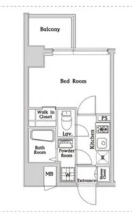 ハーモニーレジデンス西麻布【6階】の間取り