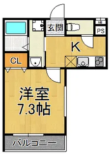 フジパレス南塚口サウス【3階】の間取り