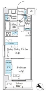 ライズ代々木III【2階】の間取り