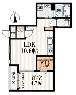 Crest高田馬場【1階】の間取り