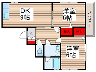 エステートピア【1階】の間取り