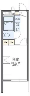 レオパレスリラティブ萩原II【3階】の間取り