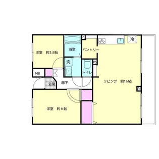 ハイセクタス【1階】の間取り