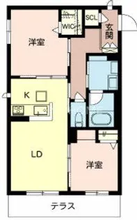 シャーメゾンブルーム【1階】の間取り