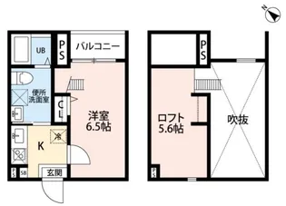 クレスト新富【1階】の間取り