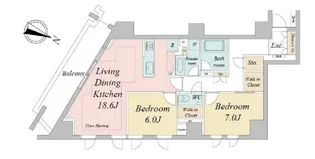 ドゥーエ早稲田【3階】の間取り