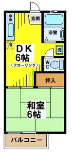 コーポYK【2階】の間取り
