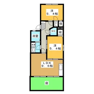 グランメールイトウ B棟【1階】の間取り