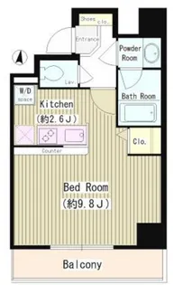 バンブー岩本町【4階】の間取り