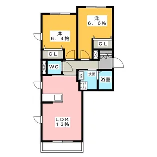 フェリオC【1階】の間取り