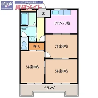 テピカルイブ【4階】の間取り