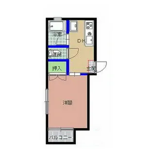 ピエスコシェット【2階】の間取り