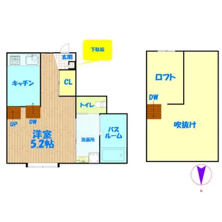 Blanc de blancs【1階】の間取り