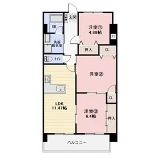 フェリース アイチ【1階】の間取り