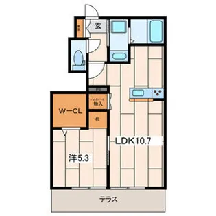 Ciel bleu【1階】の間取り