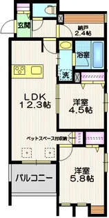 East sedona【3階】の間取り
