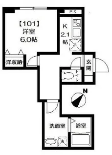 フェリシア向島【1階】の間取り