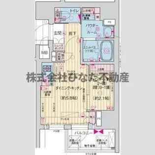 ソルテラス阿波座ウィズ【13階】の間取り