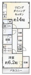 スカーレットなかや4【1階】の間取り